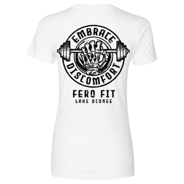 EMBRACE DISCOMFORT - WOMEN'S FITTED T-SHIRT - NX4S9K Thumbnail