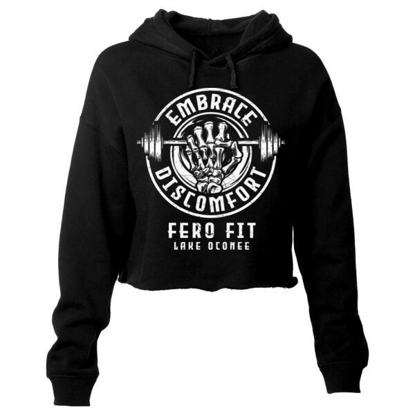 EMBRACE DISCOMFORT - WOMEN'S CROP HOODIE - $A9CQ1Y$ Thumbnail