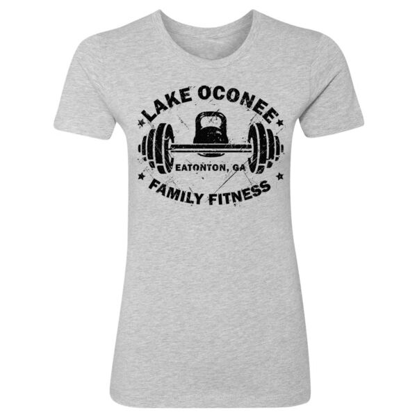 VINTAGE KETTLE AND BARBELL - WOMEN'S FITTED T-SHIRT - $96NEYA$ Thumbnail