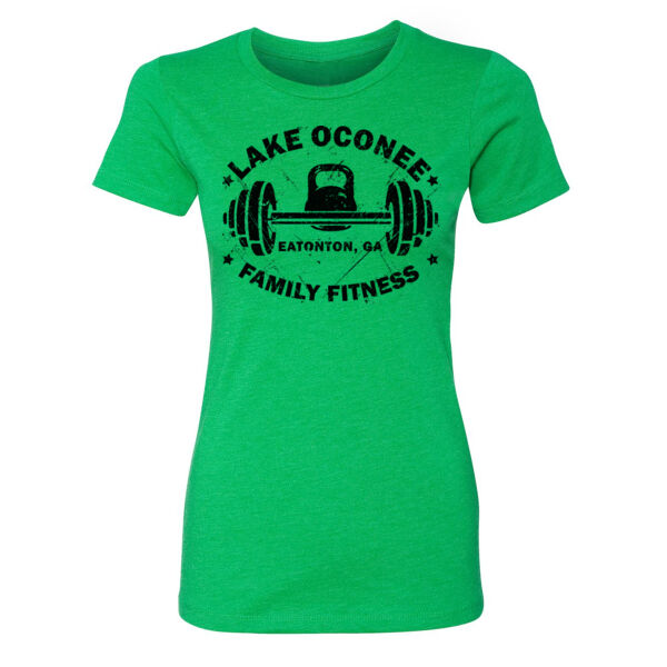 VINTAGE KETTLEBELL & BARBELL - WOMEN'S FITTED T-SHIRT - $MB1RXA$ Thumbnail