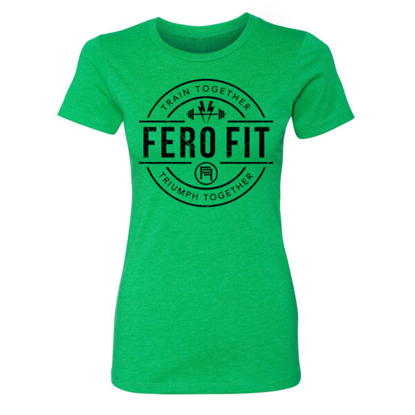 CIRCLE BADGE - WOMENS FITTED T-SHIRT - $WMPS72$ Thumbnail